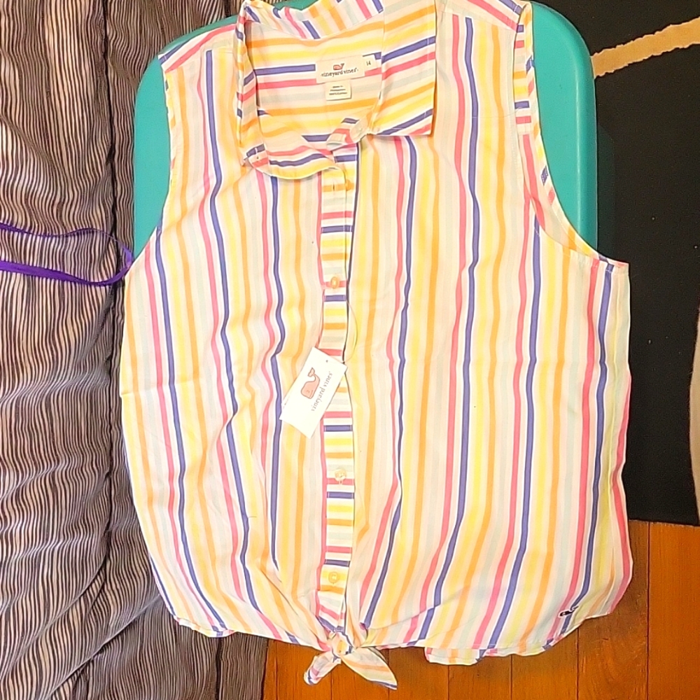 VINEYARD VINES WOMEN'S STRIPED BLOUSE